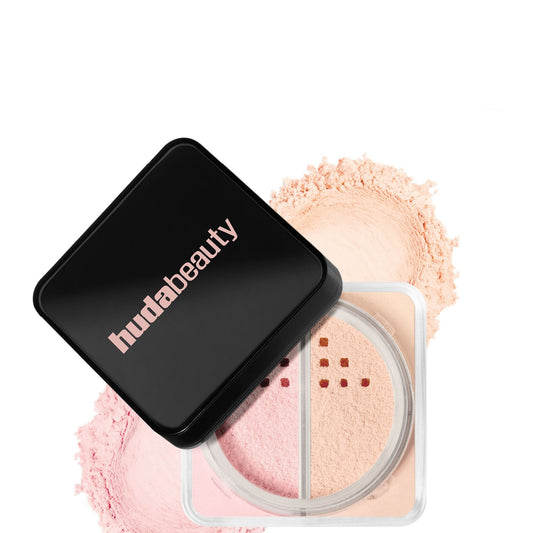 HUDA BEAUTY Easy Bake Loose Powder Duo Cherry Peach