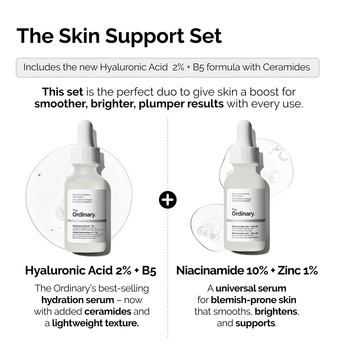 The Ordinary The Skin Support Set Coffret